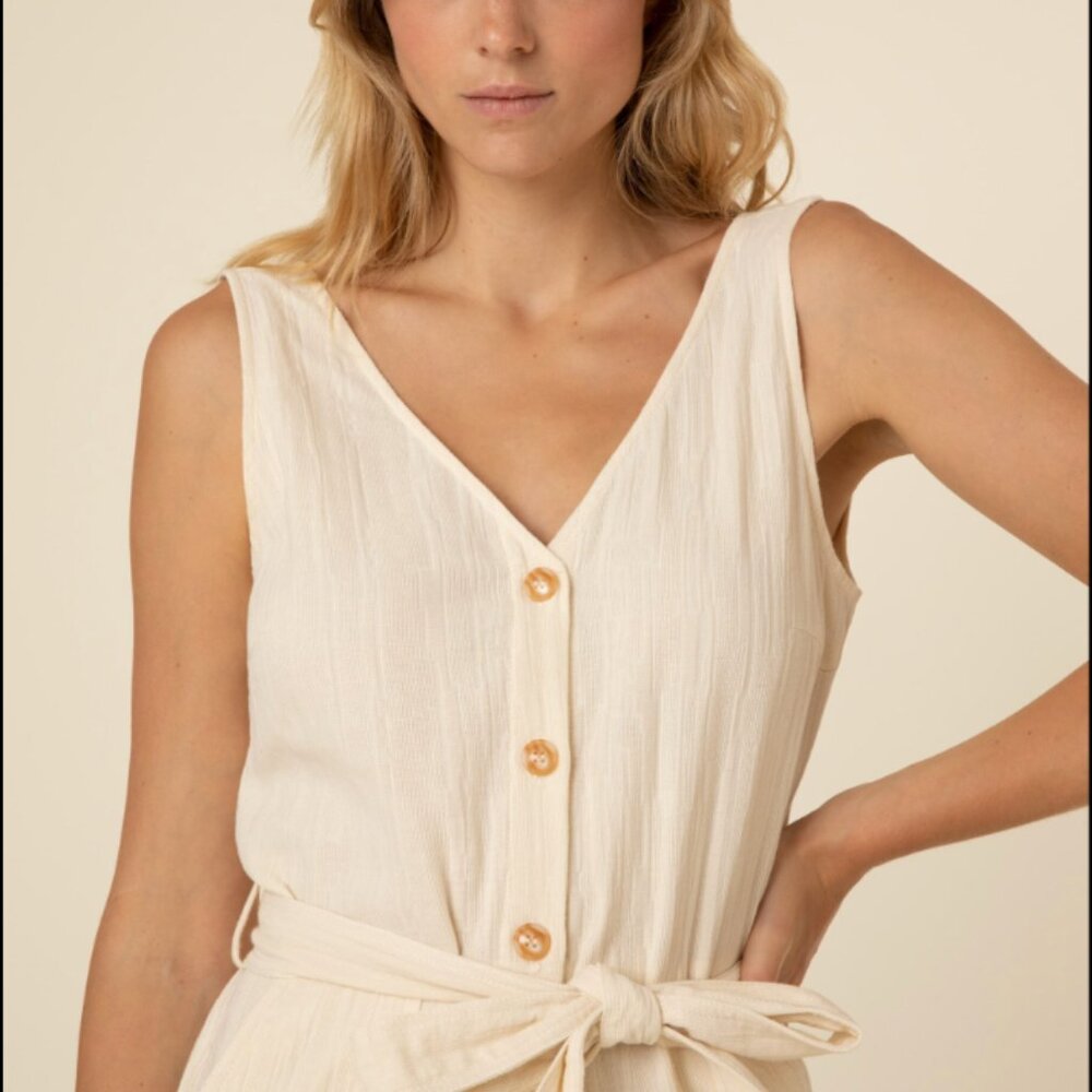 Frnch Laurena Jumpsuit Creme Small